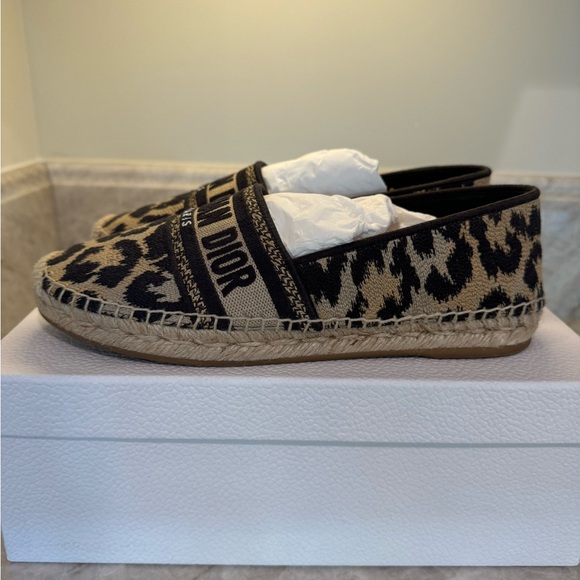 Christian Dior Leopard Espadrille. size 38.5 - Picture 6 of 7